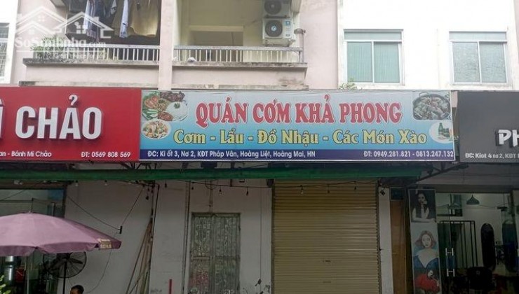 Chính chủ cho thuê MBKD KĐT Pháp Vân Trần Thủ Độ, Phường Hoàng Liệt,Hoàng Mai, Hà Nội