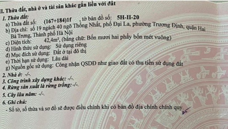 ĐẤT LỘC VƯỢNG KHÍ - SỔ ĐẸP MÊ LI - CHỦ NHÀ THIỆN CHÍ - GIÁ THÌ MỀM NHŨN 42M CHỈ 2TỶ85