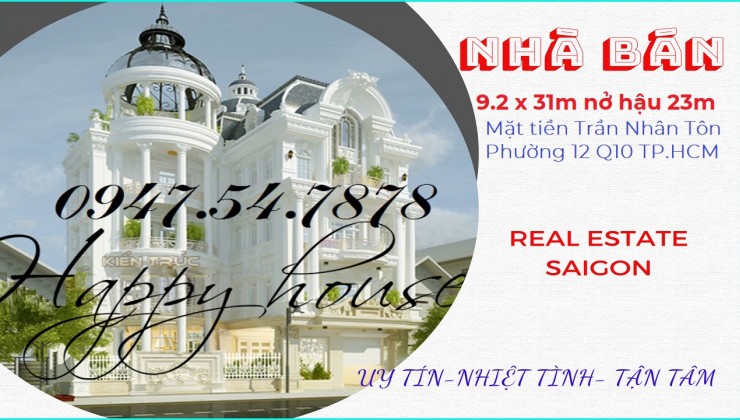 Bán rẻ nhà mặt tiền 462m2 Trần Nhân Tôn trung tâm Q10 TP.HCM