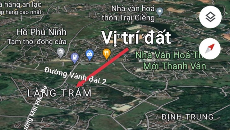 Bán đất xóm Chám, Định Trung, Vĩnh Yên giá 1,3 tỷ
