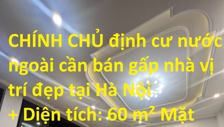 CHÍNH CHỦ định cư nước ngoài cần bán gấp nhàPhường Sài Đồng, Long Biên