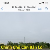 Chính Chủ Cần Bán Lô Đất  xã Đông Lâm, huyện Tiền Hải, tỉnh Thái Bình.