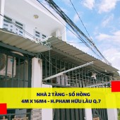 Nhà 2 Tầng Giá rẻ Sổ Hồng 65m2 Hẻm Phạm Hữu Lầu Q.7