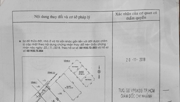 Nhà Lê Văn Sỹ, quận 3, 4,8m x 14,5m, cho thuê 30 triệu/th, giá 12 tỉ