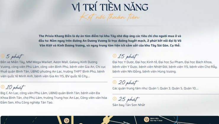 THE PRIVIA - KHANG ĐIỀN Mở Bán Giai Đoạn Đầu, Sở Hữu Nhà Sang, Mua Sắm Tại AEON MALL