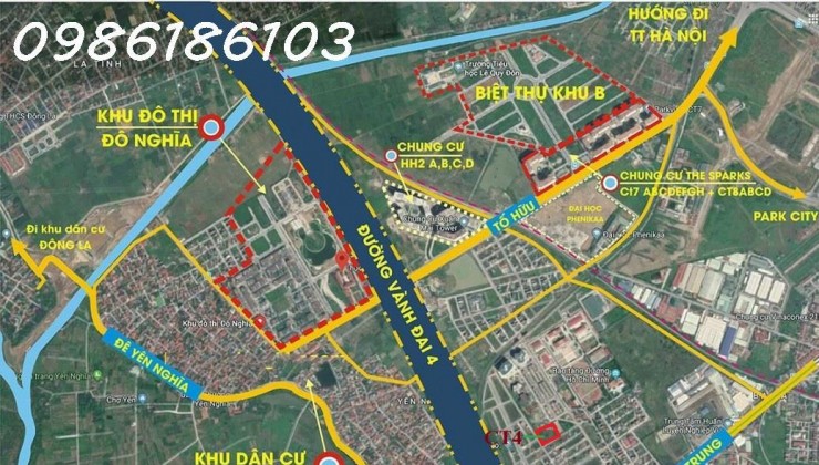 Bán căn 2PN 67m2 tòa CT4 Chung Cư Bộ Tư Lệnh Thủ Đô Yên Nghĩa, Hà Đông.