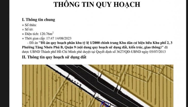 MẶT TIỀN HIỆP PHÚ - GÀN NGAY SÁT VINCOM LÊ VĂN VIỆT, XA LỘ HÀ NỘI - 2 TẦNG ĐÚC