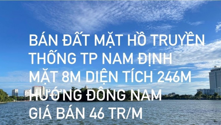 Chào bán siêu phẩm BĐS bên hồ Truyền Thống - Tp Nam Định