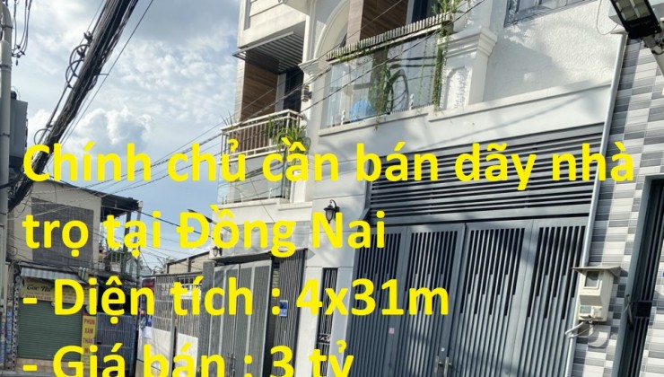 Chính chủ cần bán dãy nhà trọPhường An Bình, Tp Biên Hòa, Tỉnh Đồng Nai