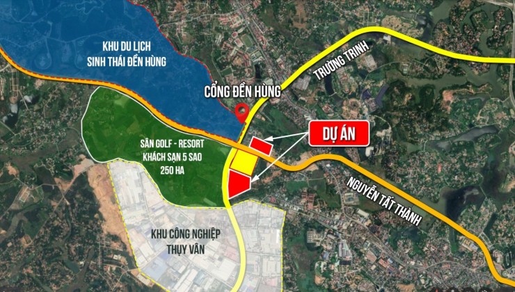 Bán đất mặt đường Nguyễn Tất Thành giá chỉ từ 19 triệu/m2. Sổ đỏ sở hữu lâu dài.