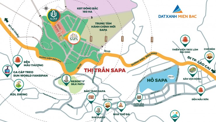 Nhỉnh hơn 1 tỷ sở hữu ngay BDS cho thuê 300tr/năm tại trung tâm du lịch Sapa