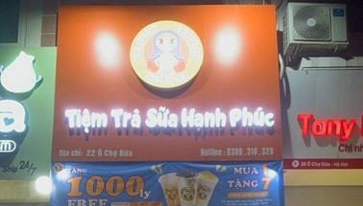 Chính chủ cần sang nhượng cửa hàng Trà sữa -Kem -Đồ ăn vặt-Bánh Mì tại 22 Ô chợ dừa- Đống Đa-Hà Nội