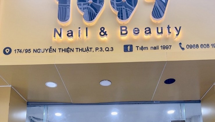 KHÔNG CÓ THỜI GIAN QUẢN LÝ - SANG GẤP TIỆM NAIL - QUẬN 3