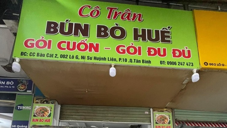 Cho thuê nhà mặt tiền chung cư Bàu Cát 2, P10, Tân Bình