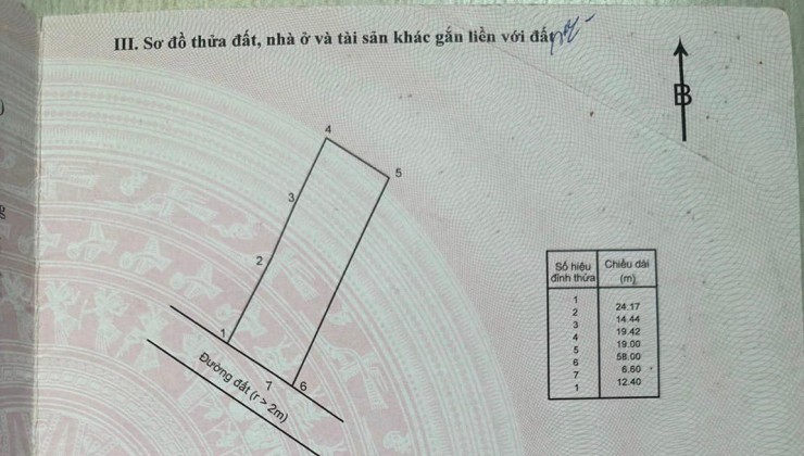 Bán gấp đất thổ cư trung tâm Phước Tân,Xuyên Mộc,Bà Rịa Vũng Tàu giá chỉ 3,5 triệu/m2