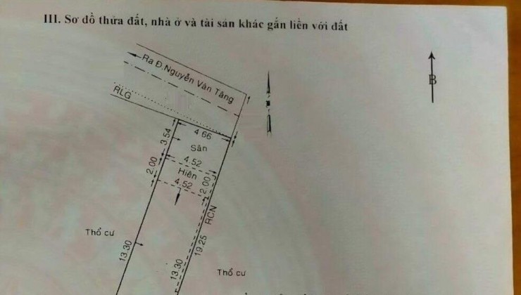 Bán gấp nhà hẻm xe hơi, Nguyễn Văn Tăng, Long Thạnh Mỹ Thủ Đức, gần chợ, 90m2, giá cưa đến 4 tỷ.