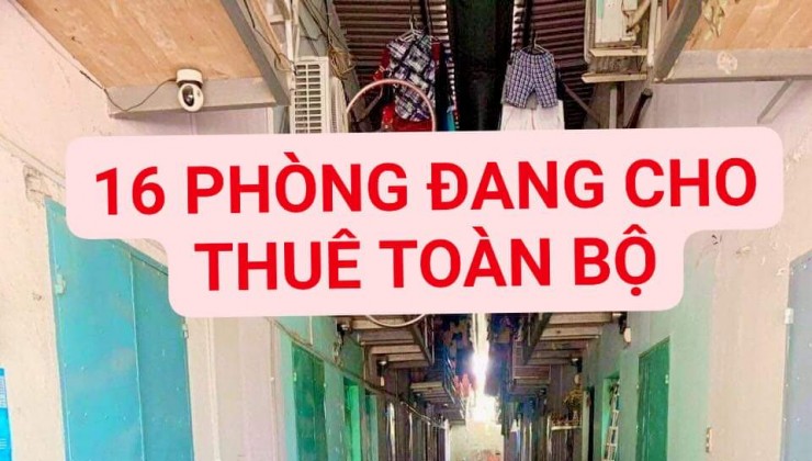 Dãy trọ 16 phòng - Hẻm ôtô, Vườn Lài, An Phú Đông, Quận 12 - ngang 10.6m - Chỉ 10 tỷ 79