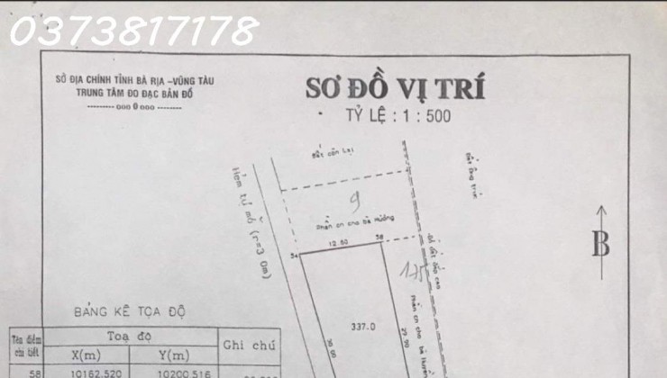 Cần bán lô đất 2 mặt tiền vị trí đẹp đường Lưu Chí hiếu Phường Thắng Nhất Tp Vũng tàu.