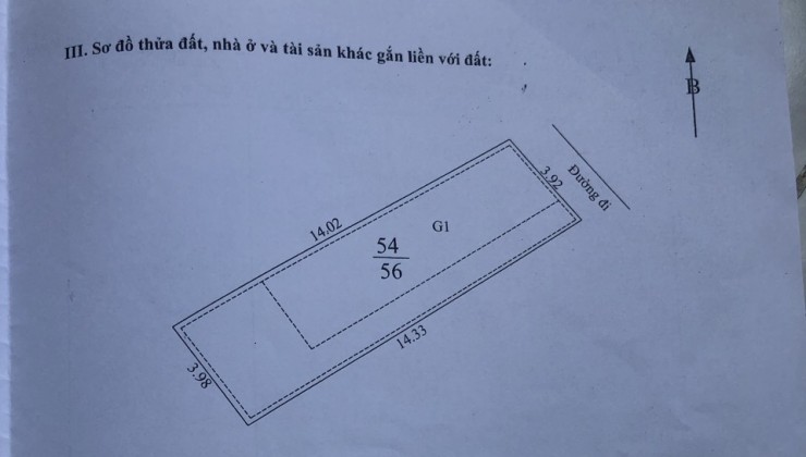 Bán Nhà  Phố Giáp Bát 2 tầng nở hậu , Ngõ Sh quay 56m 3.95 tỷ