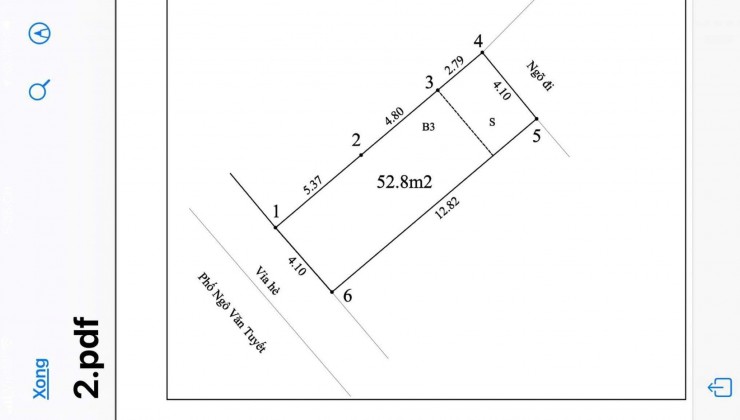 MẶT PHỐ - NGUYỄN VĂN TUYẾT - ĐỐNG ĐA - 53M2 X 4 TẦNG - MT 4.1M - VỈA HÈ - KD SẦM UẤT