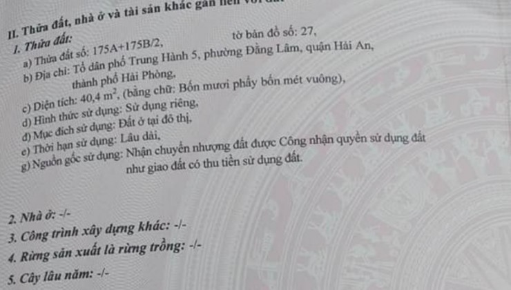 Bán nhà ngõ 66 Trung Hành, 40m 2 tầng GIÁ 1.5 tỉ độc lập