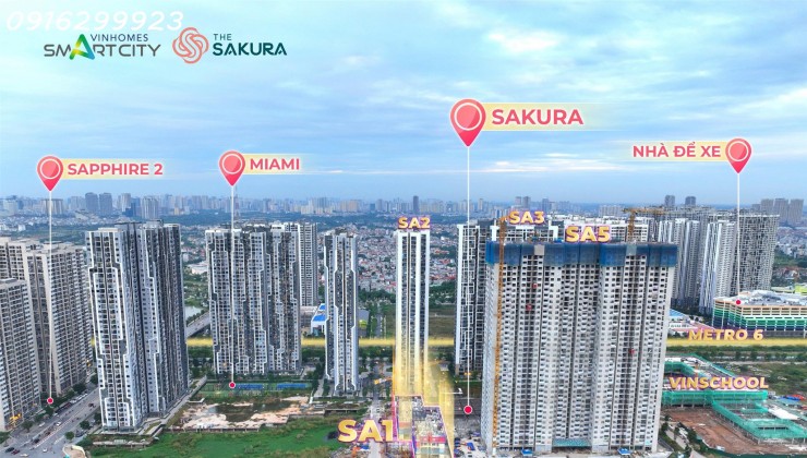 Sa1 Tòa nhà cuối cùng của phân khu Sakura Nhật Bản giá rẻ nhất dự án Vinhomes Smart City. Nhận siêu ưu đãi cho lần mở bán đầu tiên.