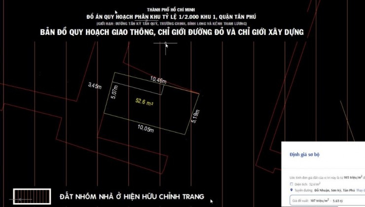 Bán nhà đường Bờ Bao Tân Thắng quận Tân Phú 5.2 x10 trệt 1 lầu nhà đẹp gần chợ Sơn Kỳ Eon Tân Phú.