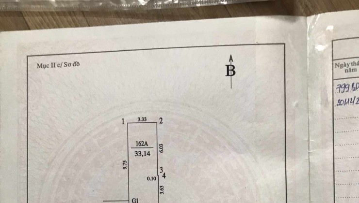 VĂN CAO BÁN ĐẤT TẶNG NHÀ 33M ,CÁCH OTO 20M, NGÕ NÔNG THOÁNG, KHU VỰC DÂN TRÍ CAO