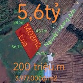 Bán gấp lô đất lúa chuyển thổ mặt tiền Đường Nguyễn Hoàng Anh giá 5,6 tỷ