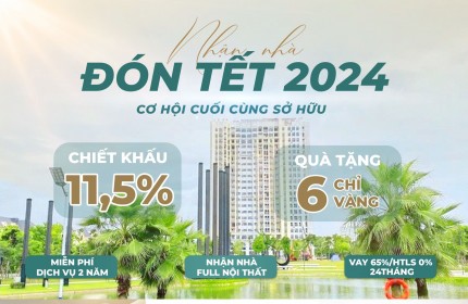 Nhận nhà đón Tết full nội thất.Duy nhất Căn hộ 2PN chỉ 2,9 tỷ Moonlight1- KĐT 5*An Lạc Green Symphony. CK tới 11,5%. HTLS 0% 24 tháng.