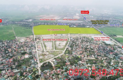 Đất sổ đỏ KĐT Thanh Hà cạnh KCN Thanh Liêm 293 ha