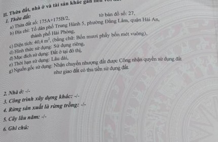 Bán nhà ngõ 66 Trung Hành, 40m 2 tầng GIÁ 1.5 tỉ độc lập