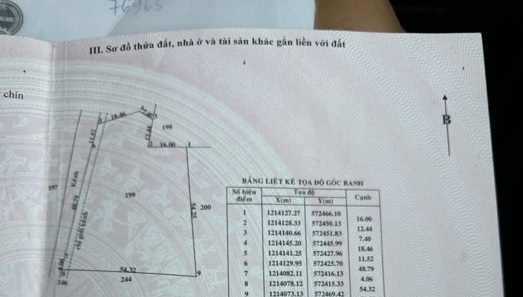 Cần bán gấp lô đất tại xã Thái Mỹ,huyện Củ Chi, TPHCM