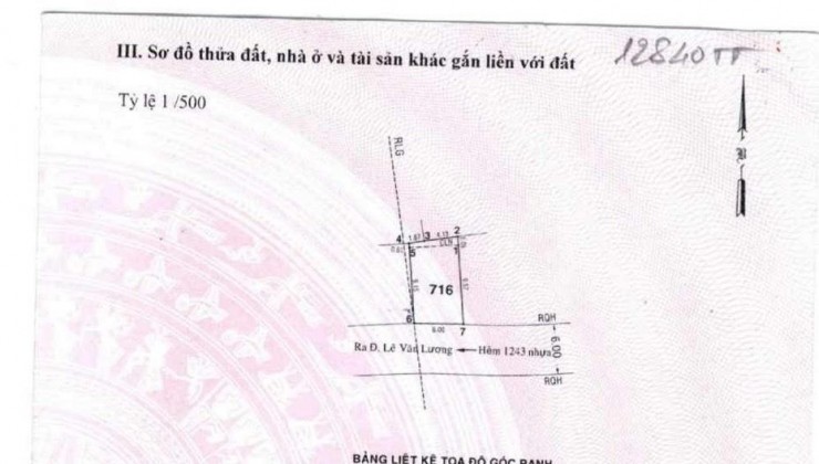 CHÍNH CHỦ GỬI ACE TRỢ DUYÊN 1 CHẤM LÔ ĐẤT ĐẸP LÊ VĂN LƯƠNG NHÀ BÈ NGANG 10M DÀI 6M CHỈ 5 TỶ HƠN