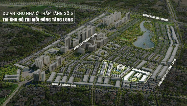 Mở bán 42 căn nhà phố Đông Tăng Long đẹp nhất với mức chiết khấu cực cao