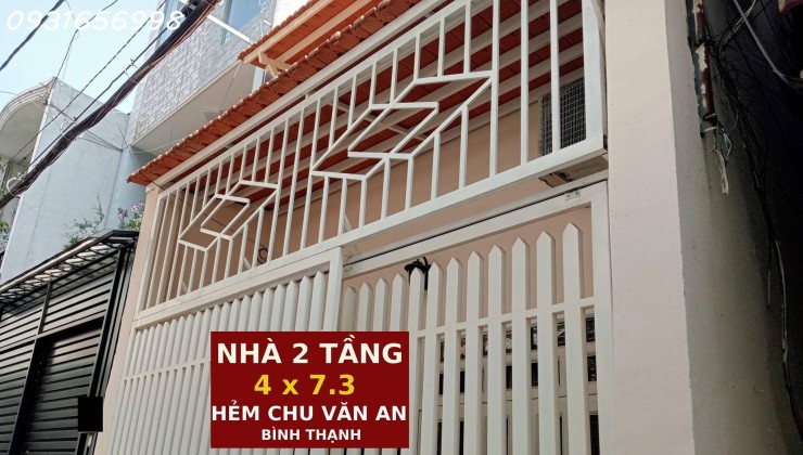 Bình Thạnh – Nhà mới 2 tầng vuông vức – Sổ hồng 29m2 – Nhỉnh 3 tỷ