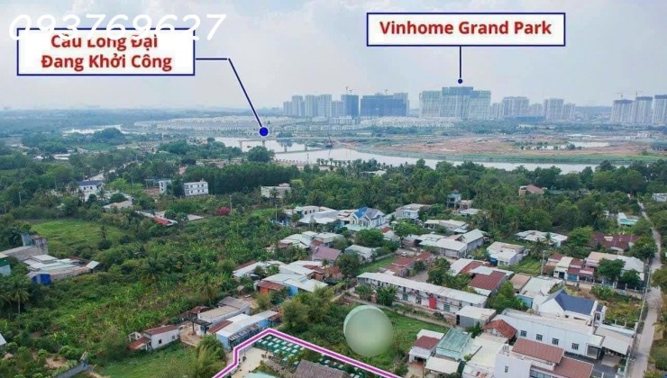 Bán đất Long Phước,TP Thủ Đức sát cầu Long Đại qua Vinhomes sẵn khai thác homestay