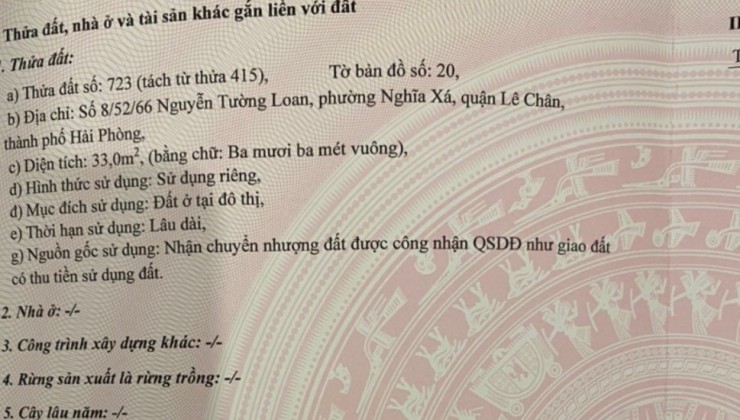 Bán nhà ngõ 66 Nguyễn Tường Loan, diện tích 50m 4 tầng GIÁ 2 tỉ bán trước tết