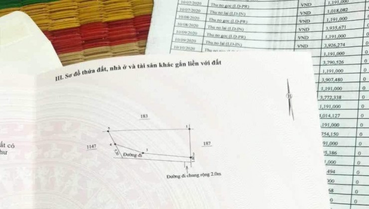 Bán Đất Tặng Nhà Cap 4 tai Trung Tâm Xã Diên Sơn -Diên Khánh 
diện tích 190m có 140m thổ