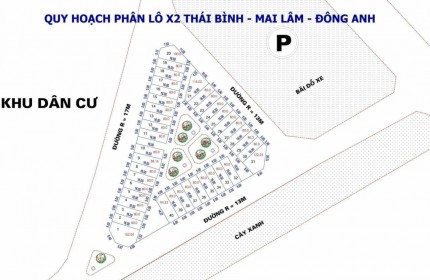 ✅Bán nhanh đấu giá x2 Thái Bình , Mai Lâm, Đông Anh, Hn