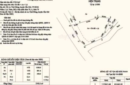 Cần bán gấp 2800m2 tại xã An Thới Đông, huyện Cần Giờ