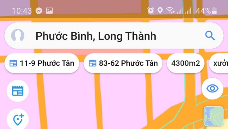 Bán đất mặt tiền đường chính xã Phước Bình . Long Thành . Đồng Nai . Gần các KCN Phước Bình 1 và 2 . 0938974428