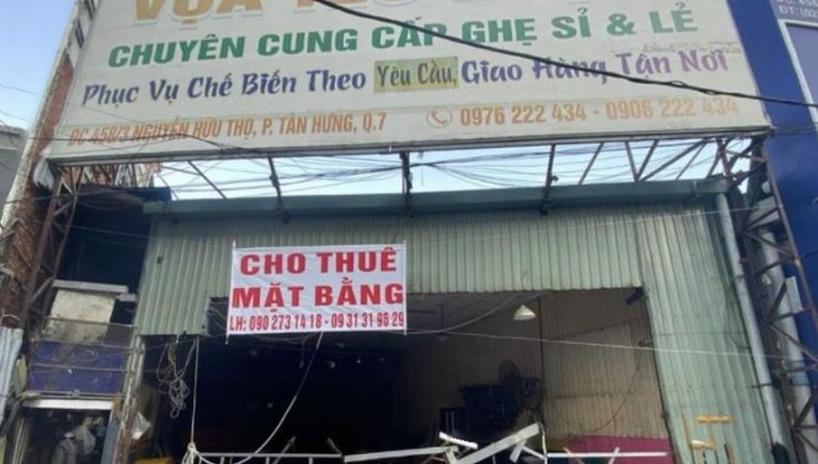 CHO THUÊ Mặt Bằng Vị Trí Đẹp tại 458/3, Nguyễn Hữu Thọ, Phường Tân Hưng, Quận 7, HCM