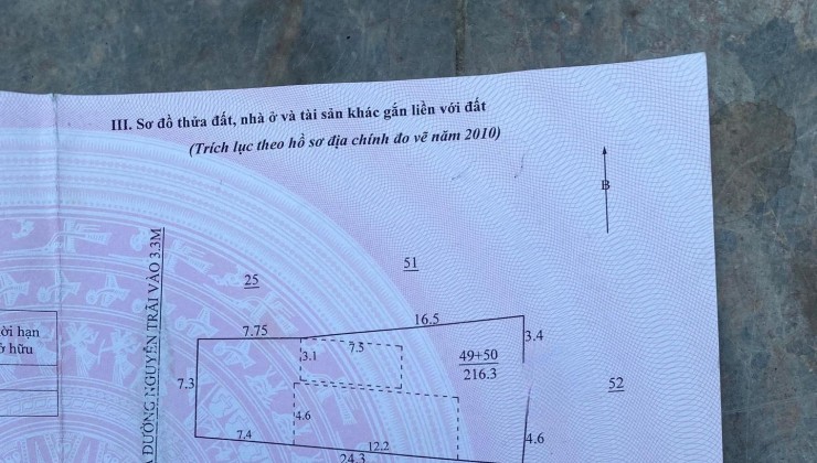 CHÍNH CHỦ BÁN  LÔ ĐẤT VỊ TRÍ ĐẸP Tại đường Nguyễn Trãi, P. Trường Sơn, Sầm Sơn, Thanh Hóa