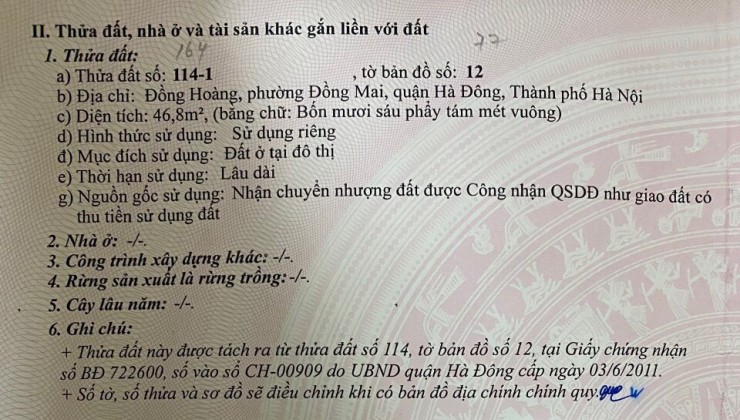 Bán đất quận Hà Đông ngay chân cầu Mai Lĩnh