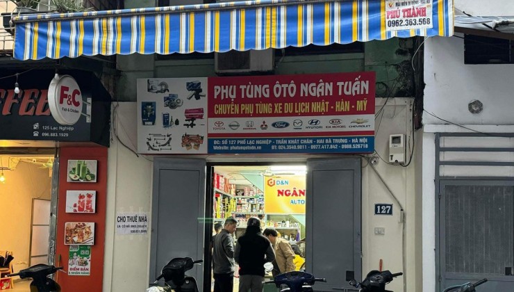 CHO THUÊ NHÀ 2 TẦNG MẶT PHỐ Ở 127 PHỐ LẠC NGHIỆP, PHƯỜNG THANH NHÀN, QUẬN HAI BÀ TRƯNG, HÀ NỘI