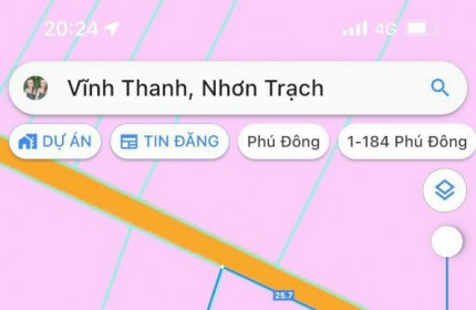 Bán thửa đất vườn Nhơn Trạch thuộc xã Vĩnh Thanh - Gần đường Vành Đai 3 TPHCM