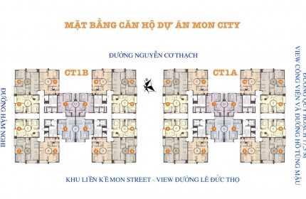 Chính chủ cần tiền bán gấp căn hộ 2n2vs dt 53m2 HD Mon City đủ nội thất giá cực rẻ 3tỷ150