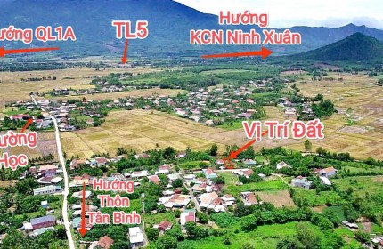 MÃ 953: (NH-09) BÁN LÔ ĐẤT VUÔNG VỨC TÂN QUANG, NINH QUANG, NINH HÒA