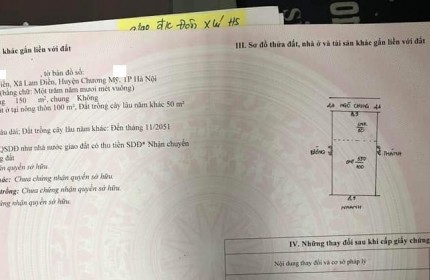 Chủ cần tiền đầu tư kinh doanh, ra hàng lô đất tiềm năng cho quý anh chị đầu tư phân lô, khuôn tiền chỉ vài trăm triệu/lô
 Diện tích